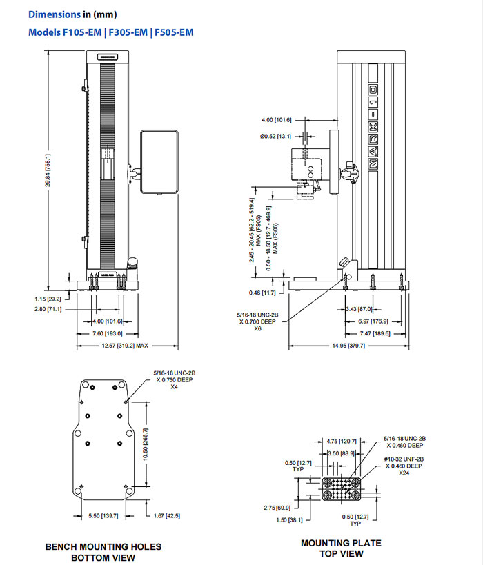 Models F105-EM | F305-EM | F505-EM