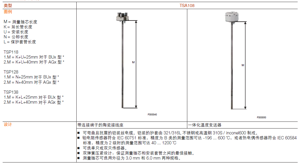 ABB TSP138温度传感器