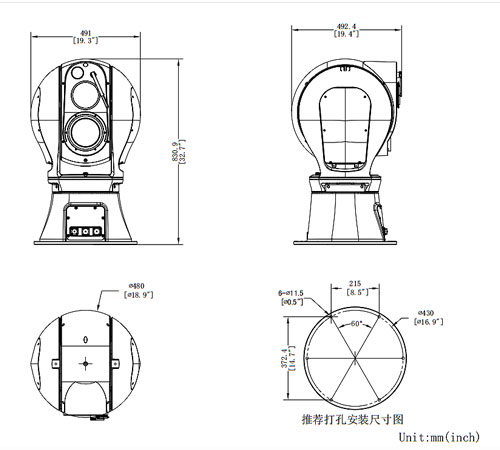 热成像双光谱转台结构